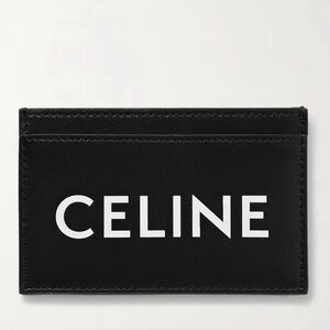Celine Black Leather Card Holder